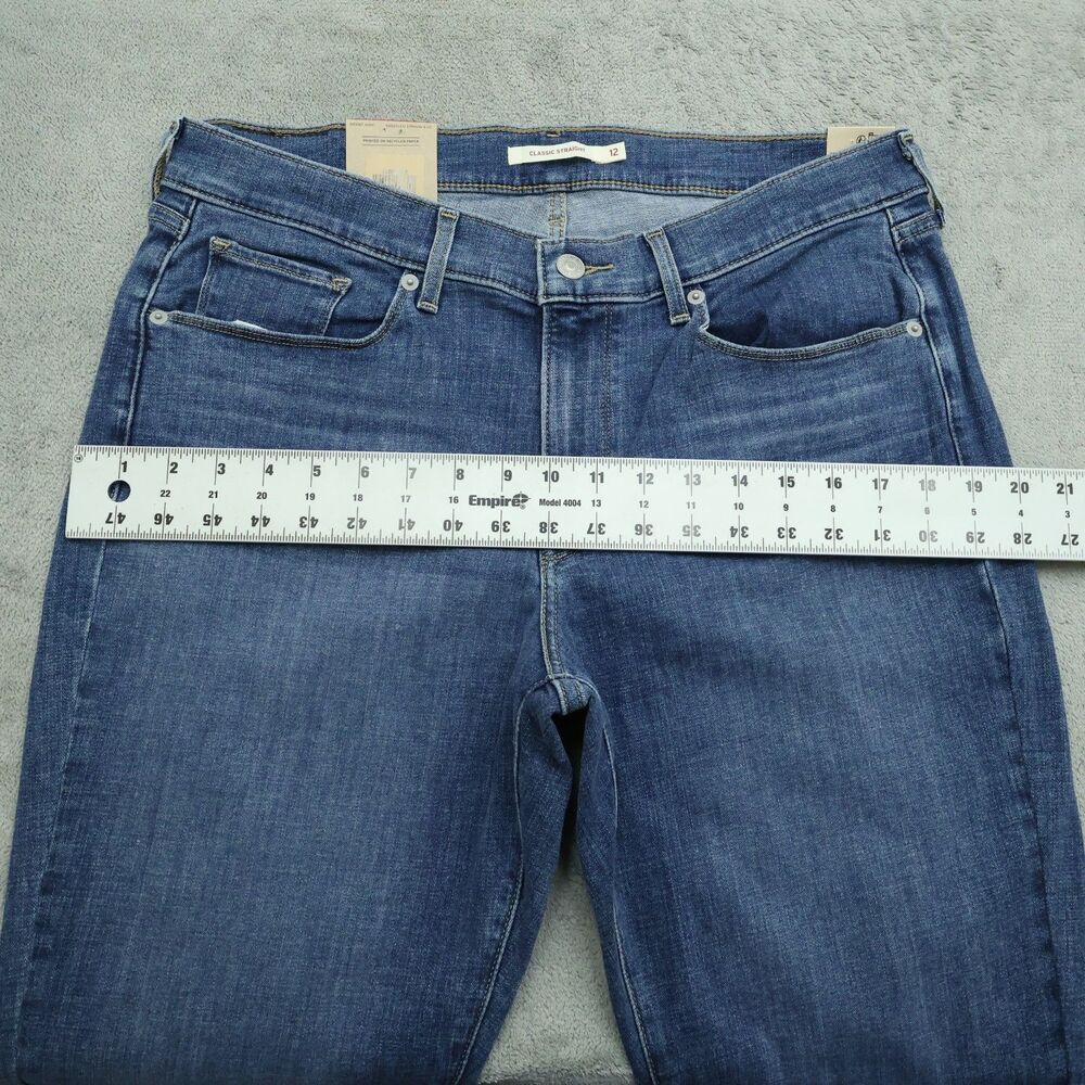 Levi's Jeans Women's Size 12M Mid-Rise Classic Straight Denim 30" Inseam NWT - Picture 8 of 16